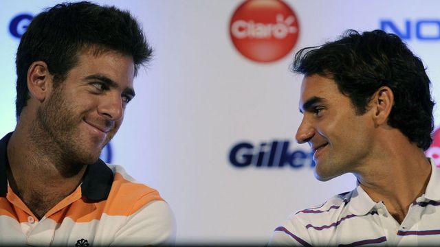 Del Potro y Federer.