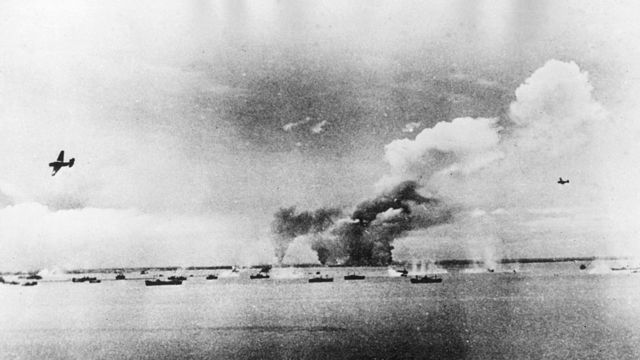Un combate cerca de Filipinas en la Segunda Guerra Mundial