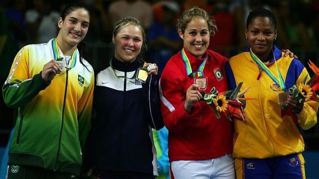 Mayra e Rhonda duelaram na final do Pan de 2007, no Rio. A americana levou a melhor