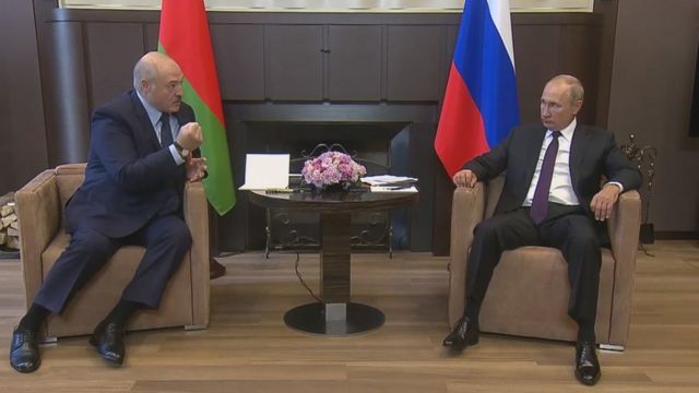 Во время встречи Лукашенко с Путиным