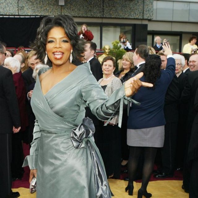 Oprah Winfrey na cerimônica de entrega do Oscar