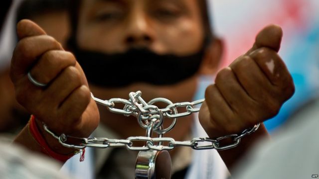 symbolic picture of arrest