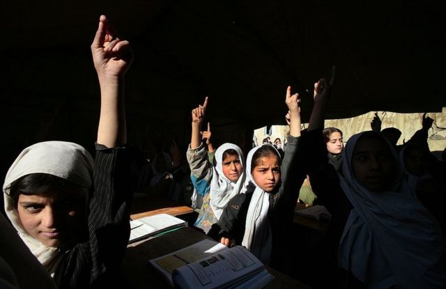 Escuela en Afganistán, 2006.