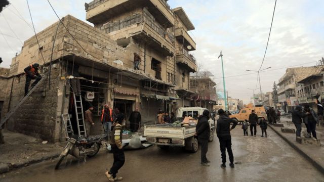 بعد هجوم صاروخي نفذه حزب العمال الكردستاني ووحدات حماية الشعب في محيط مستشفى الباب في شمال سوريا