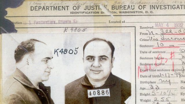 Archivo del FBI de Al Capone