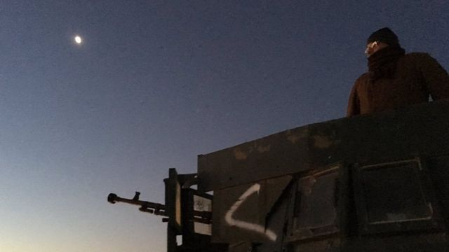 Iraqi soldier during a Mosul offensive. Photo: 20 February 2017