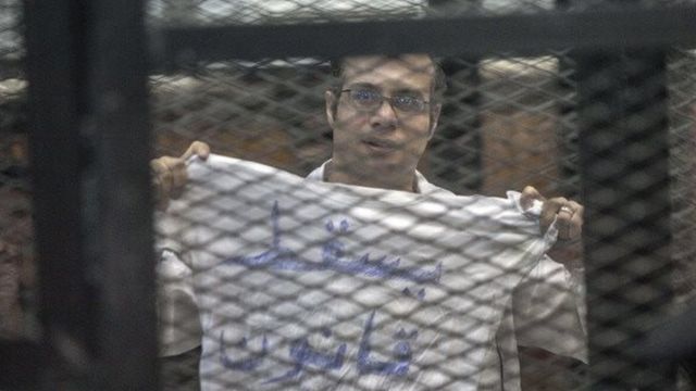 M. Maher avait été arrêté avec d'autres activistes en novembre 2013 lors d'une manifestation au Caire