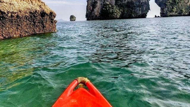 Kayaking in Railay Beach, Krabi