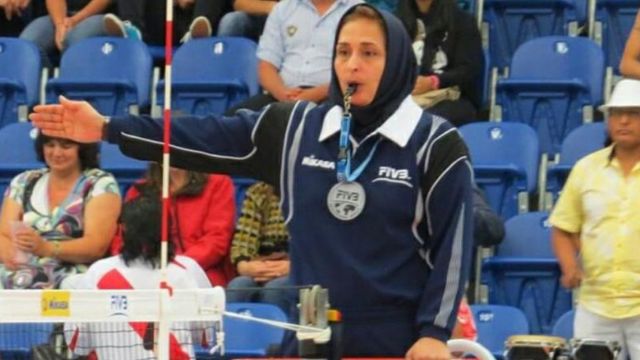 苏海拉·法拉哈尼说，在伊朗，女性比男性更难在体育界闯出一片天。(photo:BBC)
