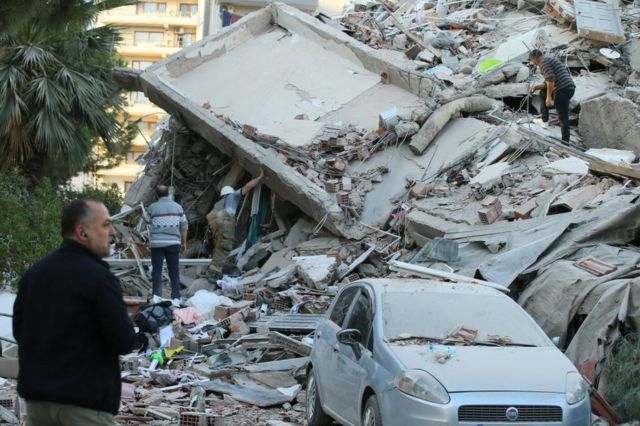 بیشتر خرابیها مربوط به ازمیر ترکیه است