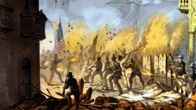 Ilustración de la Batalla de Monterrey