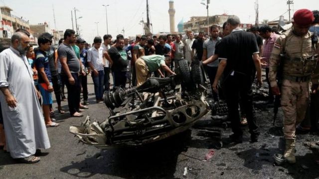IS militants said they were behind the bombing in the mainly Shia district of Sadr City