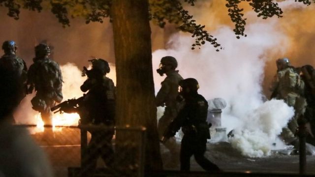 Federal agents in Portland 21 July