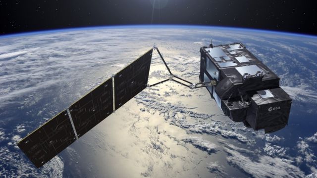 Artist impression of a satellite