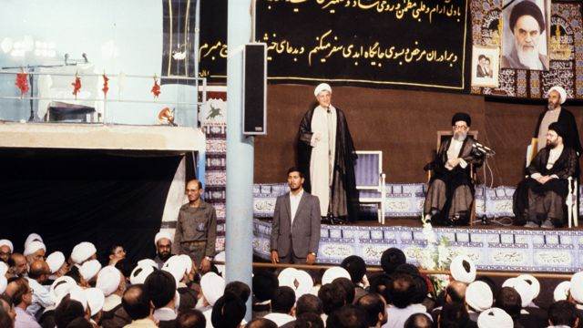 رهبران جمهوری اسلامی در جماران پس از مرگ آیت‌الله خمینی
