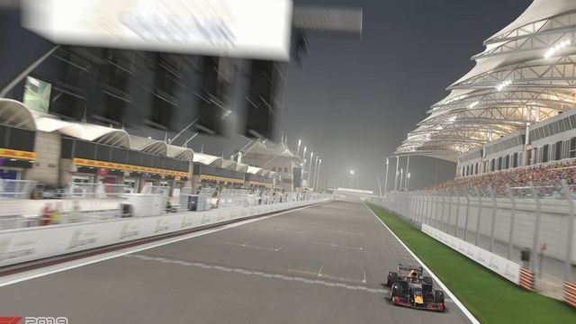 Aston Martin's Red Bull car in virtual race