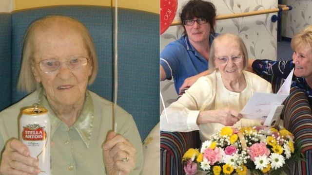 100'üncü yaşını kutlayan Eileen Maher