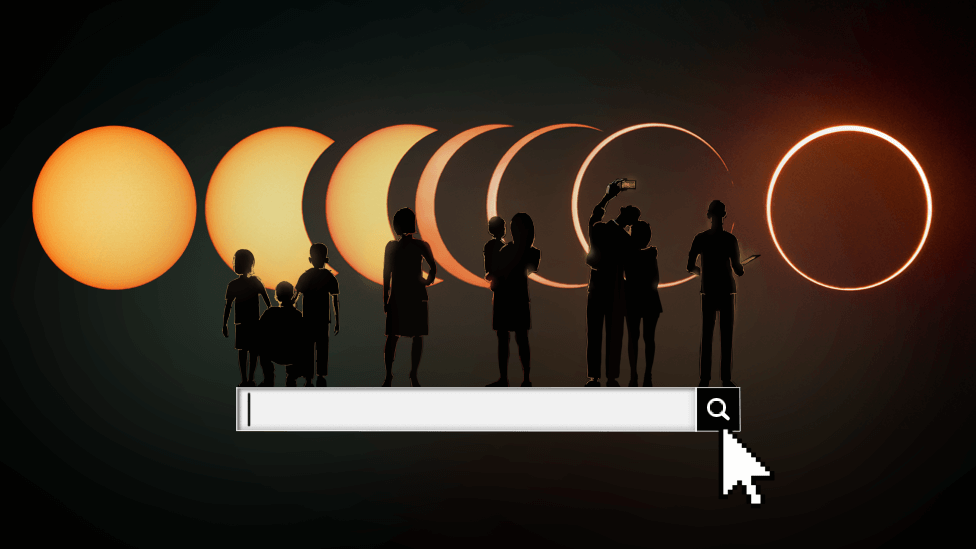 ilustración sobre el buscador de fechas de los próximos eclipses