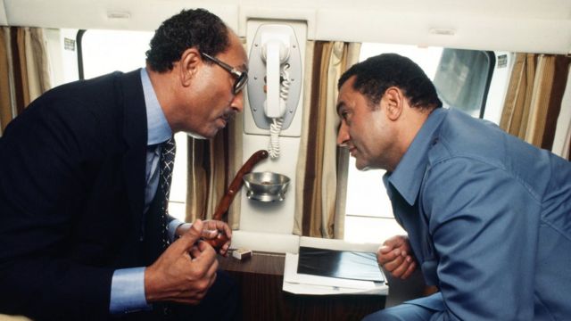 Anwar Sadat and Hosni Mubarak