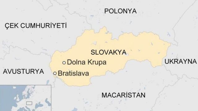 Slovakya harita
