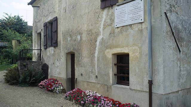 The birthplace of Mr.  Braille, now a museum