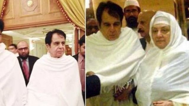 Dilip Kumar da matarsa a yayin aikin Hajj
