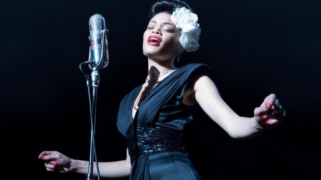 Andra Day in The United States vs Billie Holiday. Globos de Oro 2021.