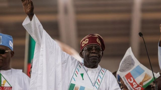 Bola Ahmed Tinubu Win Nigeria Presidential Election 2023 - BBC News Pidgin