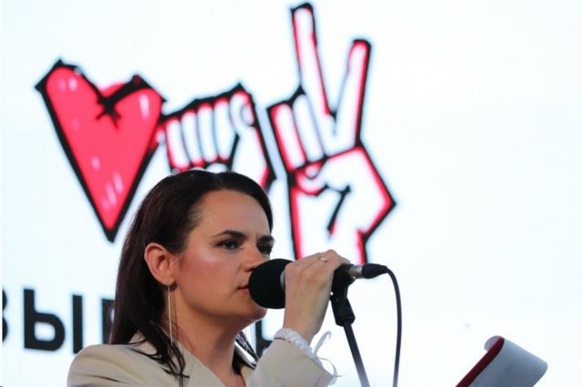 سوتلانا تیکانوفسایا، رهبر مخالفان