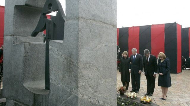Ющенко і Буш з дружинами