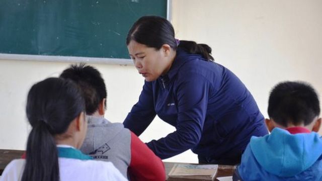 Cô Nguyễn Thị Phương Thủy khi đứng lớp