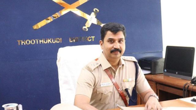 Thoothukudi District Superintendent of Police Balaji Saravanan