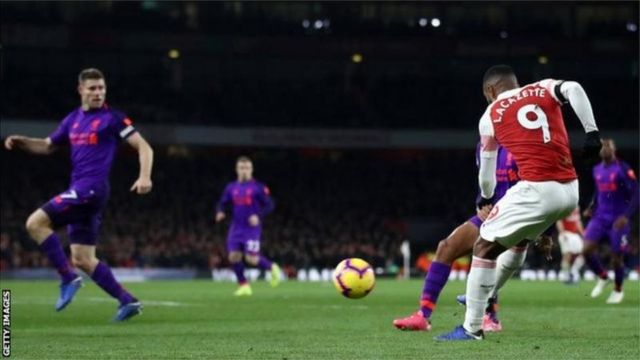 Arsenal a égalisé grâce à Lacazette.