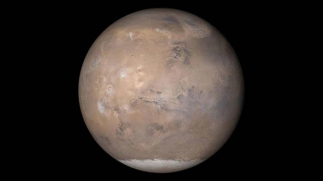 Foto de Marte em 2003 tirada com a Mars Orbiter Camera (MOC)