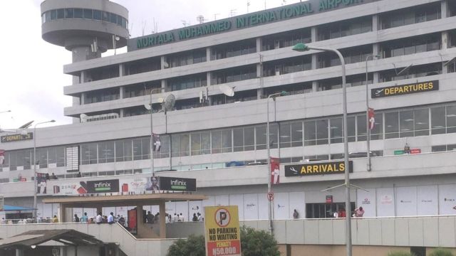 Arrival level of di Murtala Muhammed International Airport for Lagos