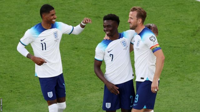 Saka stars as England hit North Macedonia for seven