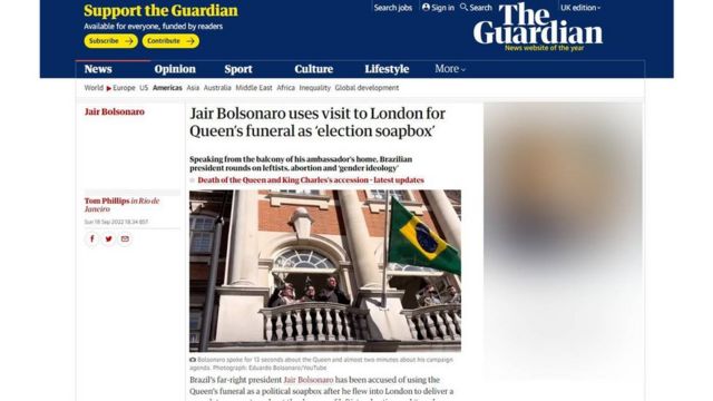 Título do jornal The Guardian