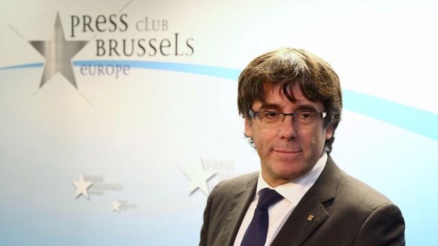 Carles Puigdemont Brüksel'de