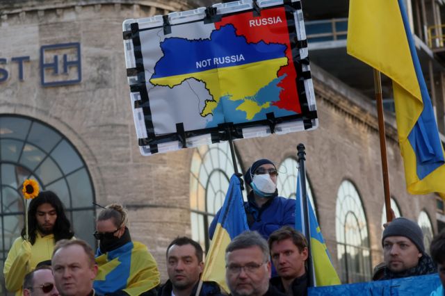 Rally in support of Ukraine in Washington