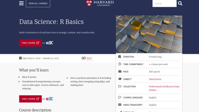 Reprodução do site de Harvard