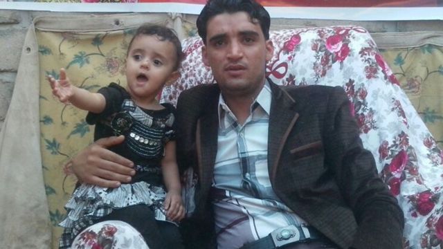 Yunus - one of Abdullah's sons with his two year old daughter Duaa
