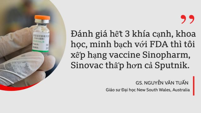 Danh sách xếp hạng vaccine của GS Nguyễn Văn Tuấn