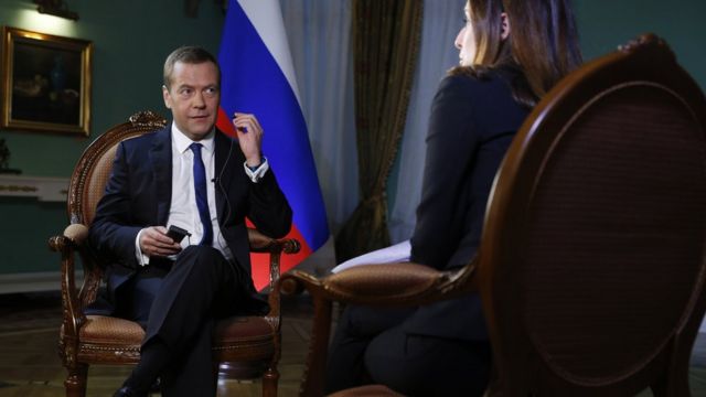 Дмитрий Медведев на интервью