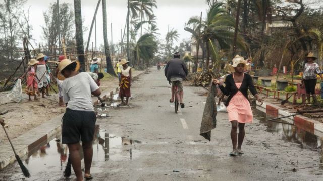 Destruição em Madagascar
