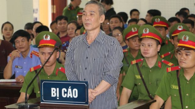 Ông Lê Đình Lượng tại phiên tòa hôm 16/8.