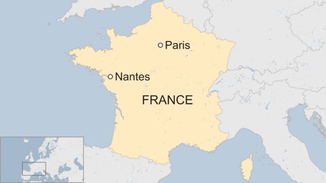 Nantes In World Map Nantes Riots: France Policeman Formally Investigated Over Shooting - Bbc  News