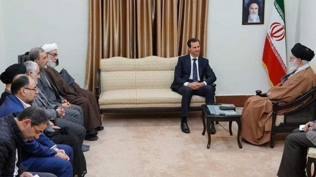 در دیدار‌های رهبر ایران با مقام‌های خارجی معمولا عضوی از دولت نیز حضور دارد. اما در دیدار با بشار اسد کسی از دولت در جلسه نبود