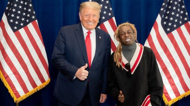 Donald Trump na Lil Wayne umwaka ushize