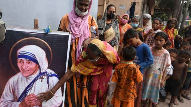 Una imagen de la Madre Teresa de Calcuta