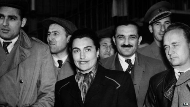 Jovanka Broz at a Communist Party congress in Zagreb (then part of Yugoslavia), 1952